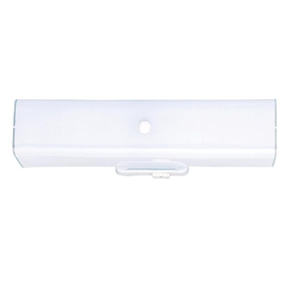 Westinghouse Fixture Wall 75W 2-Light LowProfile White Base White Ceramic RectanGlasse Glass 6640300 - main